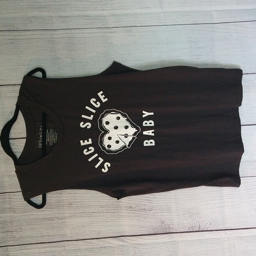 Fifth Sun muscle tee tank pizza graphic slice slice baby size 2xl NWOT